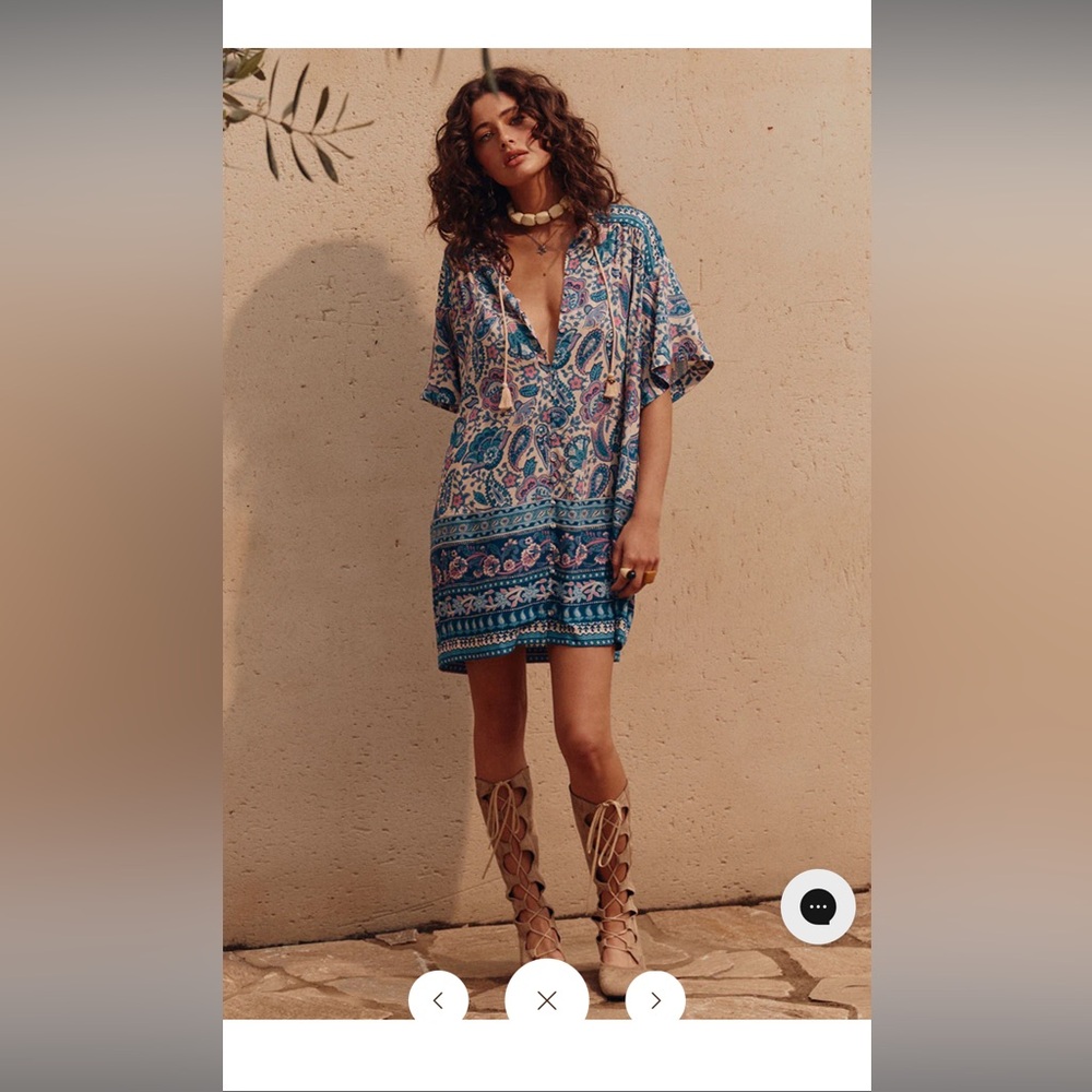Spell marmont flutter tunic M NWT
